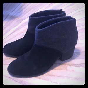 Toms gray And black booties size 8.5